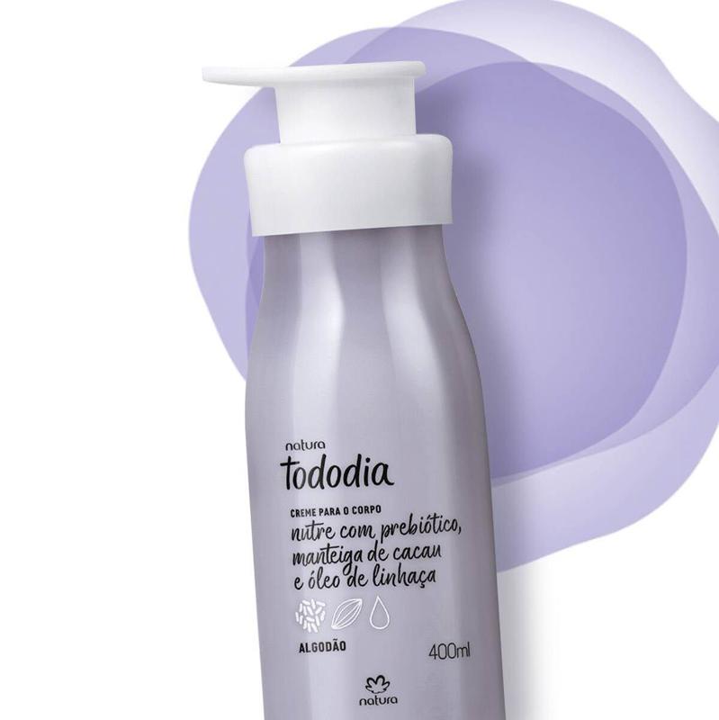 Hidratante Natura Algodão Corporal Tododia, 400ml - Hidratante